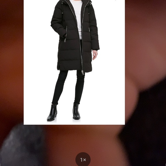 DKNY Hooded Down Fill Puffer Jacket NEW! Never Worn - Picture 6 of 7